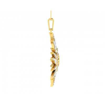 Diamond Aum Pendant in Gold